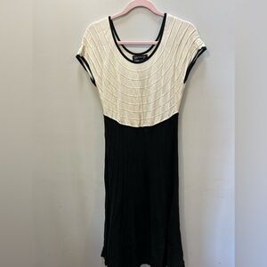 Jones New York Dress Black and Cream Size M